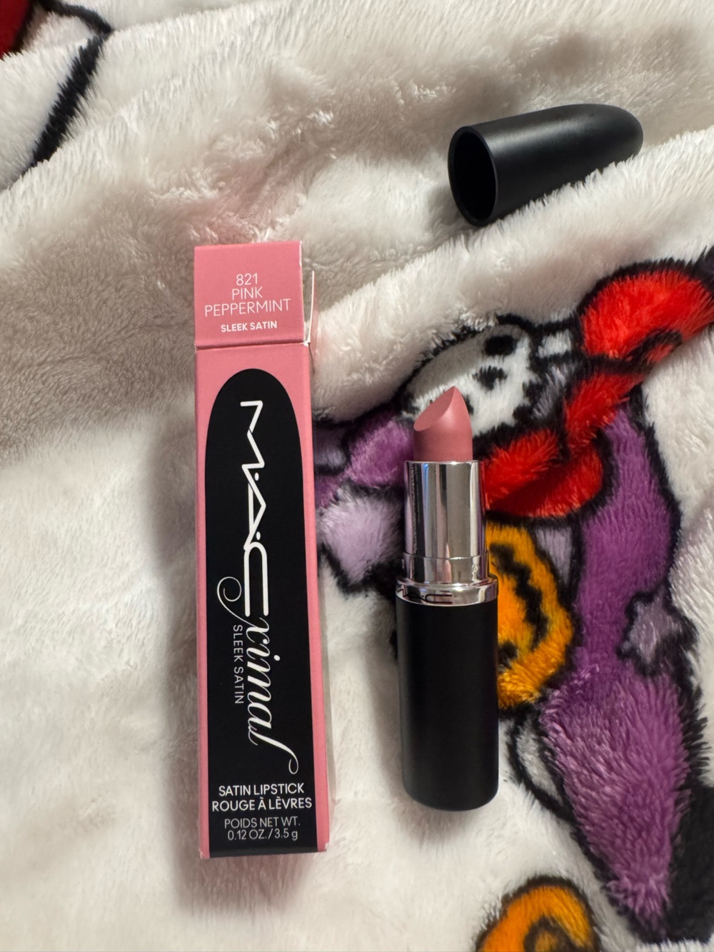 MAC Pink Peppermint 821 Macximal Sleek Satin Lipstick - New In Box
